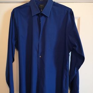 Arrow Bright Blue Fitted Dress Shirt
